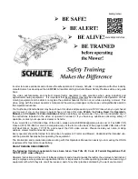 Preview for 3 page of Schulte FLX-1510 Operator'S Manual