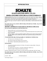 Preview for 43 page of Schulte FLX-1510 Operator'S Manual