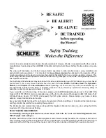 Preview for 3 page of Schulte FX-107 Operator'S Manual