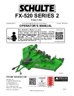 Schulte FX-520 Operator'S Manual preview