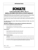 Preview for 36 page of Schulte RDX-117 Operator'S Manual