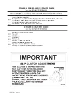 Preview for 3 page of Schulte SRW800 Operator’S Manual With Parts Listing