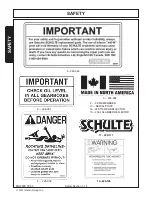 Preview for 18 page of Schulte SRW800 Operator’S Manual With Parts Listing