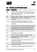 Preview for 46 page of Schulter Systems LIPROTEC LT EK 24V100W Directions For Use Manual