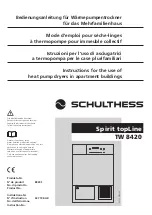 Schulthess 637 198.AK Instructions For The Use preview