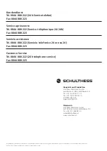 Preview for 68 page of Schulthess 637 198.AK Instructions For The Use