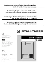 Preview for 1 page of Schulthess 8230.1 Instructions For The Use