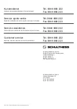 Preview for 36 page of Schulthess 8330.1 Manual