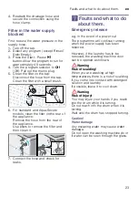 Предварительный просмотр 23 страницы Schulthess Bianca 400 Instruction Manual And Installation Instructions