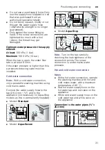 Предварительный просмотр 31 страницы Schulthess Bianca 400 Instruction Manual And Installation Instructions