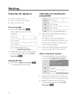 Preview for 20 page of Schulthess SPIRIT TOPLINE 710 Operating Instructions Manual