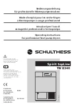 Schulthess Spirit topLine TW 8340 Operating Instructions Manual предпросмотр