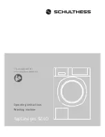 Preview for 1 page of Schulthess topLine pro 9240 Operating Instructions Manual