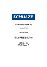 Preview for 1 page of Schulze BluePRESSLine DTG Basic S Instruction Manual