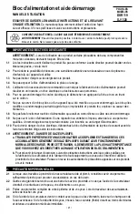 Предварительный просмотр 21 страницы Schumacher Electric DSR119 Owner'S Manual