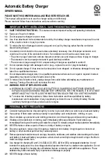 Предварительный просмотр 5 страницы Schumacher Electric FR01335 Owner'S Manual