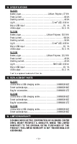 Preview for 13 page of Schumacher Electric HSL1391 Owner'S Manual