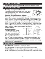 Предварительный просмотр 9 страницы Schumacher Electric Napa 90-300A Owner'S Manual