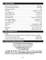 Preview for 10 page of Schumacher Electric PI-750 Owner'S Manual