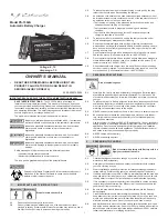 Schumacher Electric PS-1562A Owner'S Manual preview