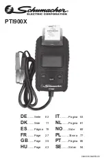 Preview for 1 page of Schumacher Electric PTI900X Manual