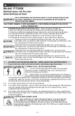 Preview for 2 page of Schumacher Electric PTI900X Manual