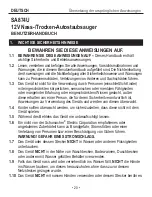 Preview for 20 page of Schumacher Electric SA874U Owner'S Manual