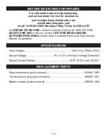 Preview for 11 page of Schumacher Electric SC-200A-CA Owner'S Manual