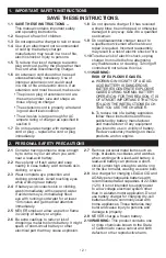 Preview for 2 page of Schumacher Electric SE-2352-CA Owner'S Manual