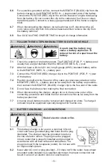 Предварительный просмотр 9 страницы Schumacher Electric SE-4225 Owner'S Manual