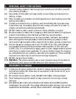 Preview for 5 page of Schumacher Electric SEM-1562A-CA Owner'S Manual