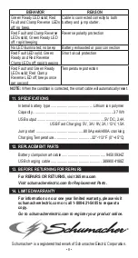 Preview for 8 page of Schumacher Electric SL1396 Owner'S Manual