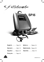 Schumacher Electric SPI6 Owner'S Manual preview