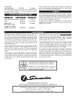 Preview for 2 page of Schumacher 00-99-000505 Owner'S Manual