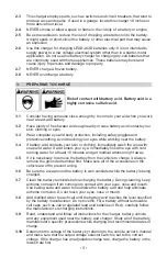 Предварительный просмотр 7 страницы Schumacher 00-99-000940-0110 Owner'S Manual