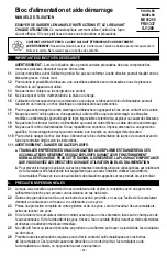 Предварительный просмотр 23 страницы Schumacher BE01255 Owner'S Manual