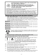 Preview for 2 page of Schumacher Instant Power IP-75 Owner'S Manual