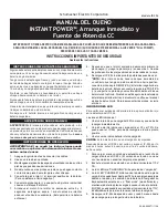 Предварительный просмотр 6 страницы Schumacher INSTANT POWER IP-95L Owner'S Manual