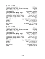 Preview for 43 page of Schumacher Pi-120 Owner'S Manual