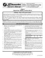 Preview for 1 page of Schumacher SE-210A Owner'S Manual