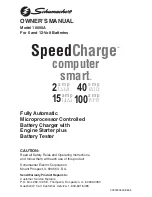 Preview for 1 page of Schumacher SpeedCharge 10000A Owner'S Manual