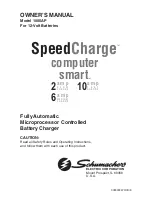 Preview for 1 page of Schumacher SpeedCharge 1000AP Owner'S Manual