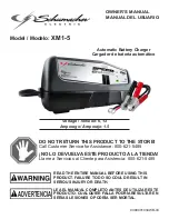 Preview for 1 page of Schumacher SpeedCharge XM1-5 User Manual