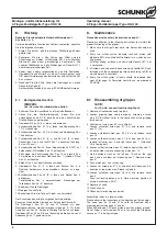 Preview for 8 page of SCHUNK 0302920 Operating Manual