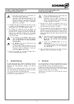 Preview for 4 page of SCHUNK 352 820 Assembly And Operating Manual