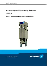 SCHUNK GSM-R 16 Assembly And Operating Manual preview