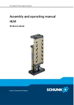 SCHUNK HLM 100 Assembly And Operating Manual предпросмотр