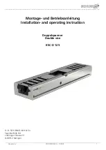 Предварительный просмотр 1 страницы SCHUNK KSC-D 125 Installation And Operating Instruction