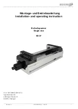 Preview for 1 page of SCHUNK KSC-F 125 Installation And Operating Instructions Manual