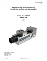 SCHUNK KSG 100 Installation And Operating Instruction preview